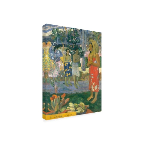 Paul Gauguin 'La Orana Maria (Hail Mary)' Canvas Art,14x19